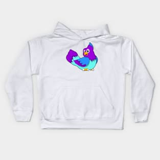 Parrot blue Kids Hoodie